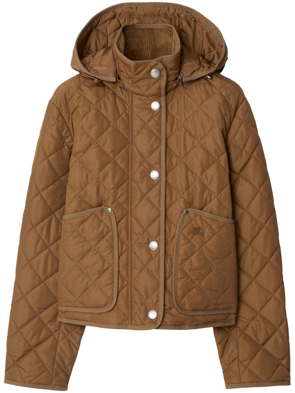 Fashion burberry quilted jacket with hood