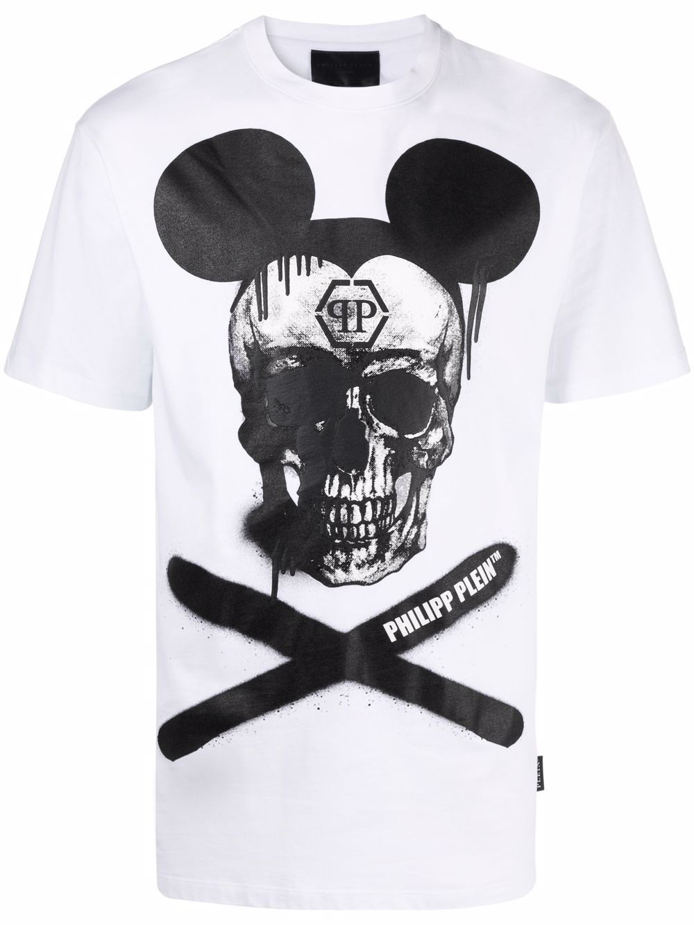 skull-print cotton T-shirt - 1