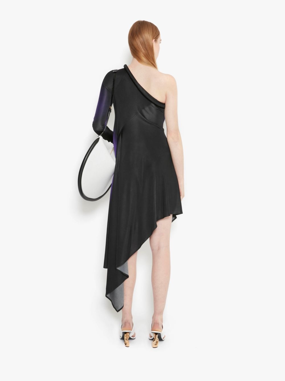 ONE SLEEVE ASYMMETRIC DRESS - 4