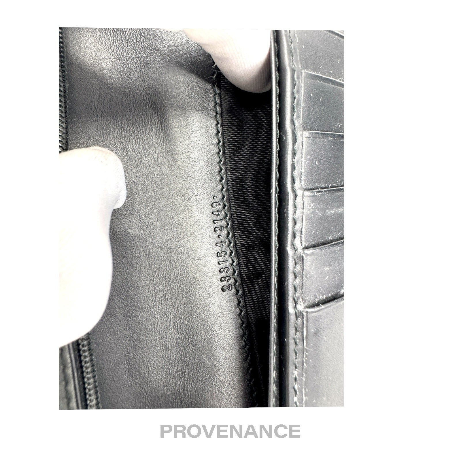 Gucci Long Wallet - Black Guccissima Leather - 8