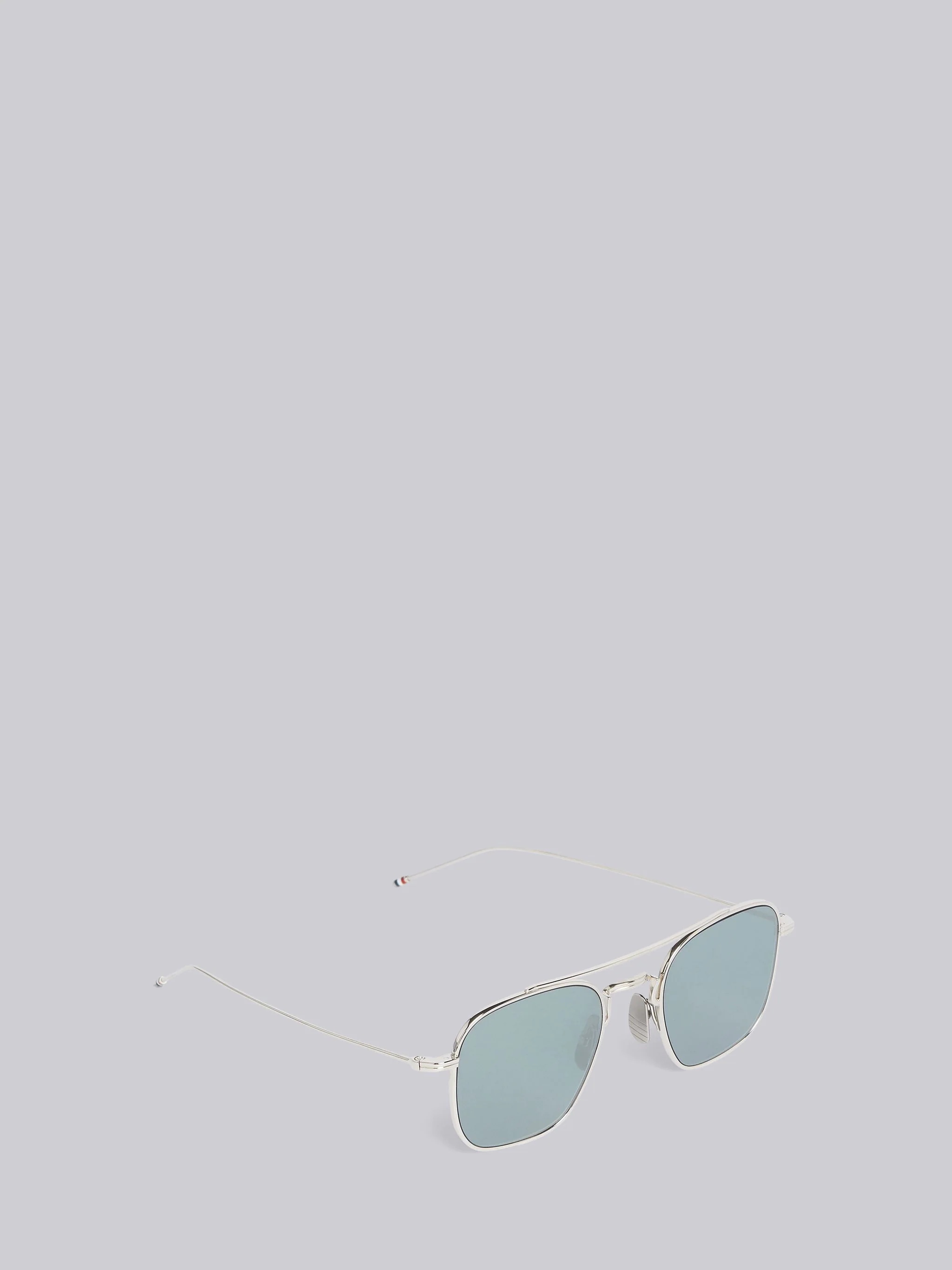 TB907 - Silver Squared Aviator Sunglasses - 4