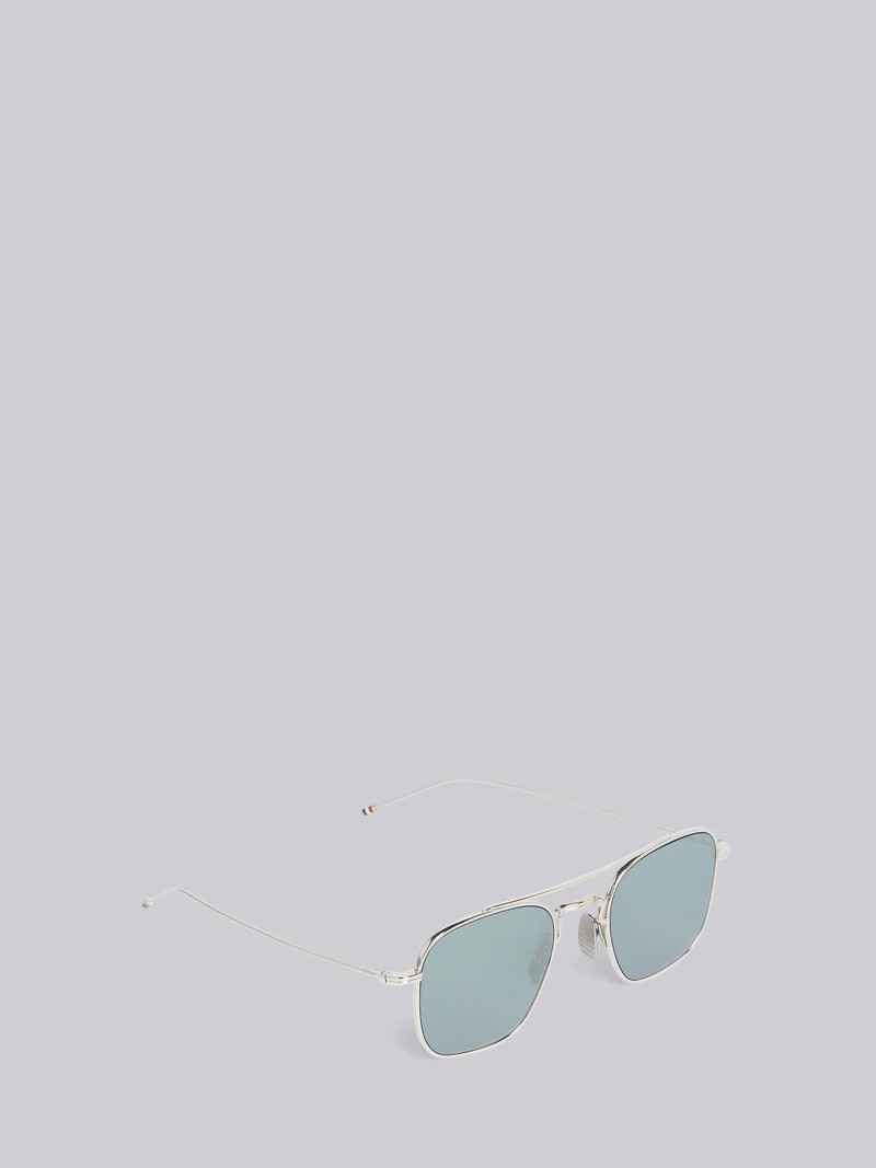 TB907 - Silver Squared Aviator Sunglasses 4