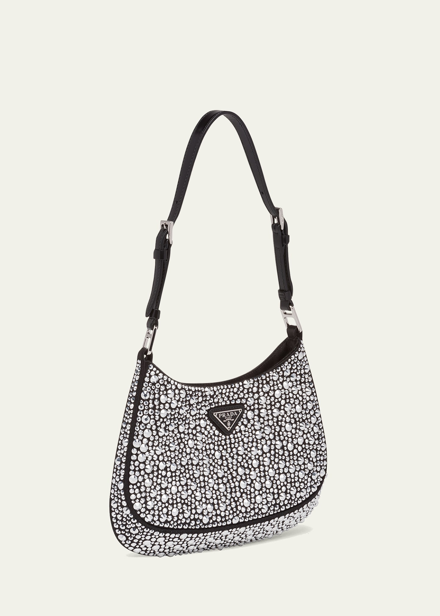 Cleo Crystal Logo Hobo Bag - 2