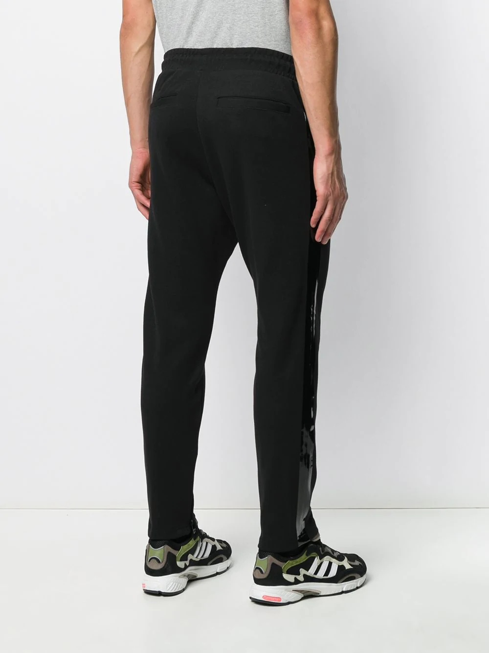 logo tape Interlock track pants - 4