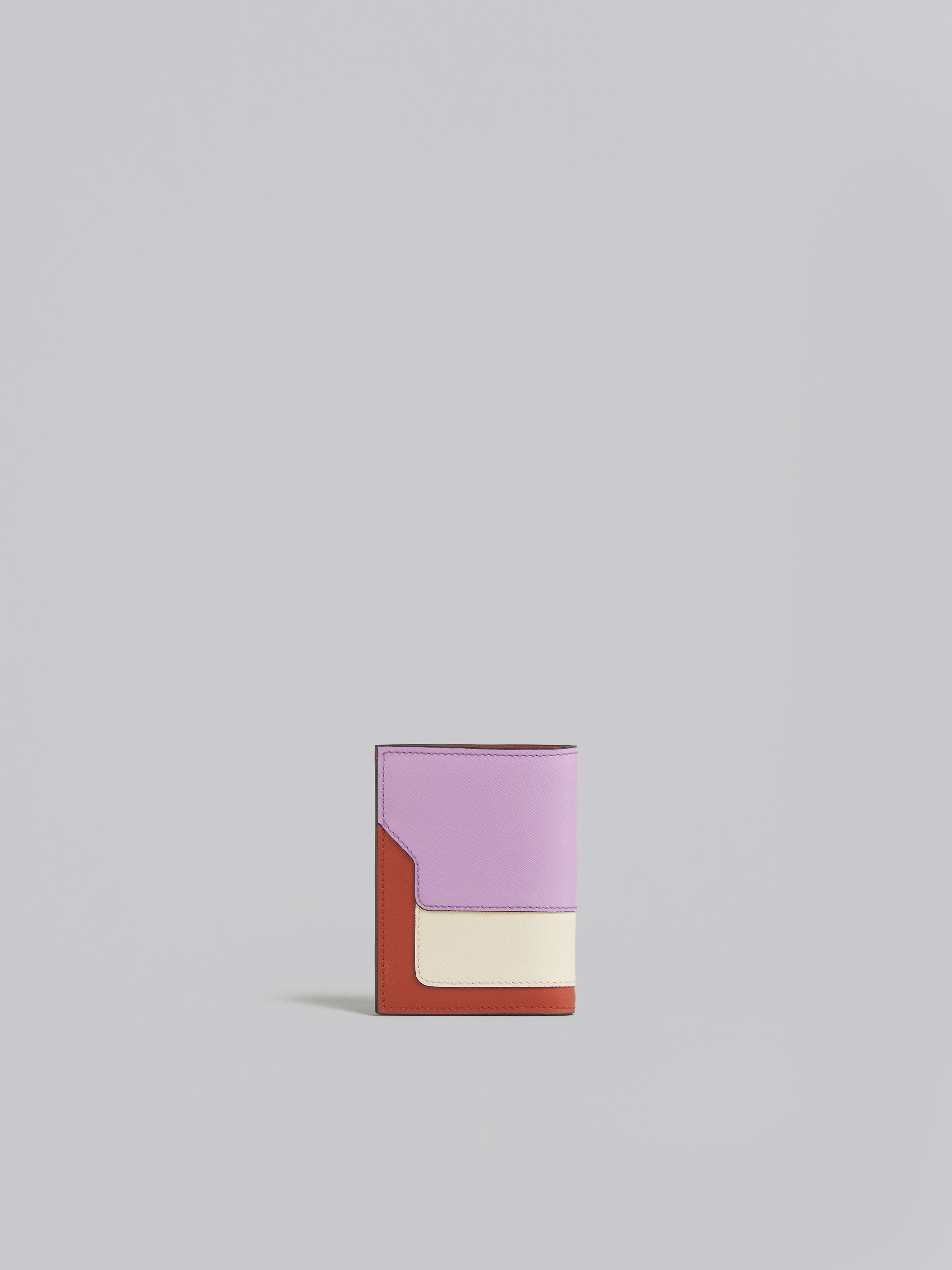 LILAC SAFFIANO LEATHER BI-FOLD WALLET 3