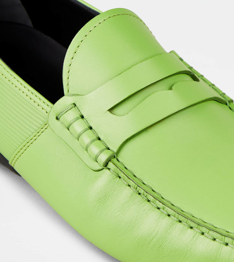 LOAFERS IN LEATHER - GREEN 6