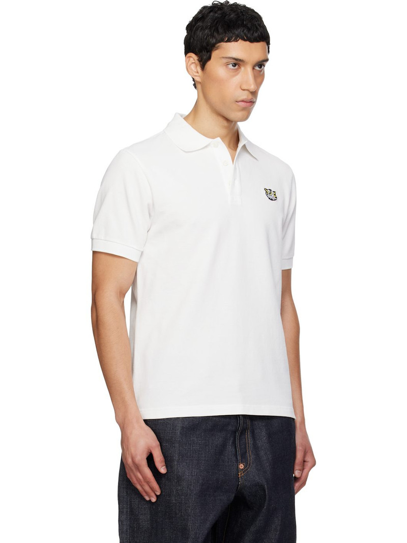 White Kenzo Paris 'KENZO Wild Tiger' Slim Polo 2