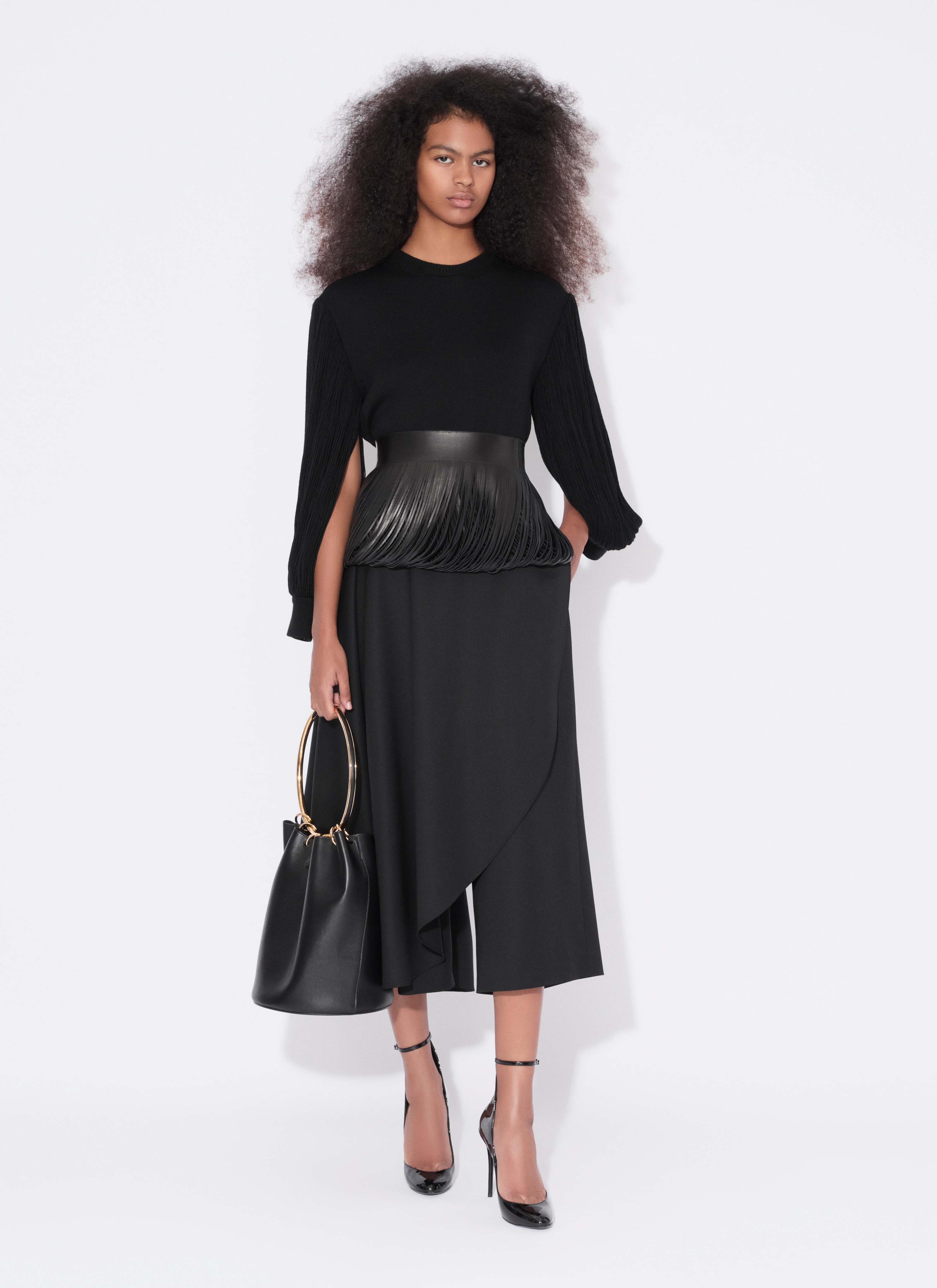 Alaïa ASYMMETRICAL SKIRT TROUSERS | REVERSIBLE