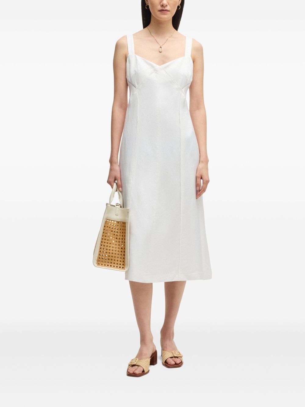 V-neck midi dress - 2
