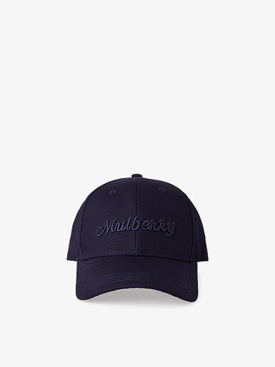 Mulberry Logo-embroidered cotton-twill baseball cap outlook