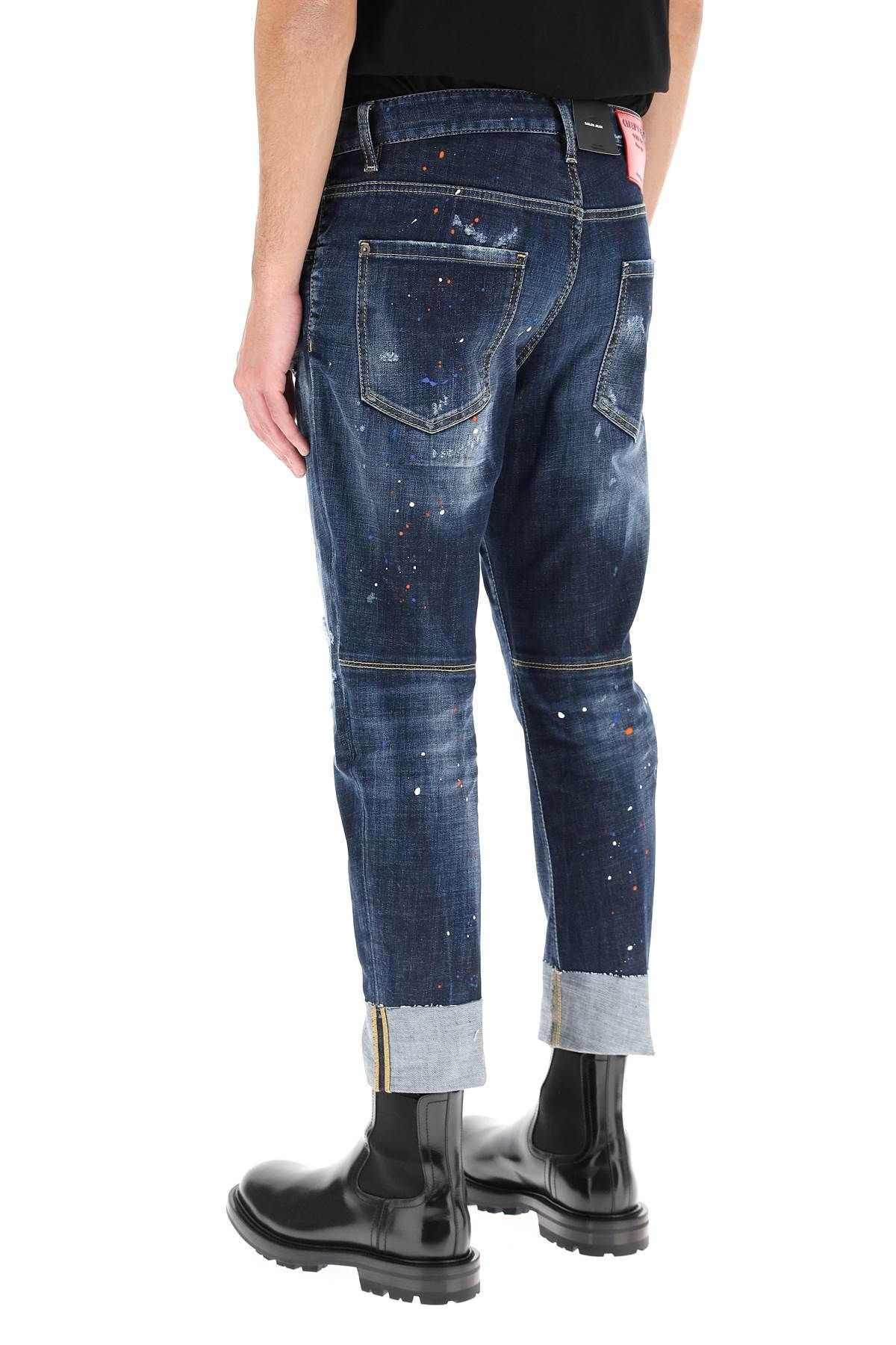 DARK RINCE WASH SAILOR JEANS - 4