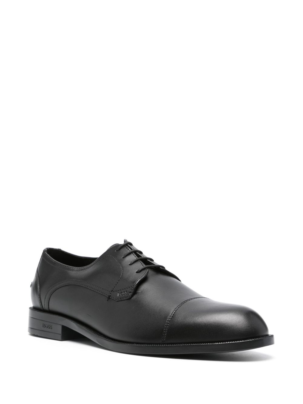logo-debossed derby shoes - 2