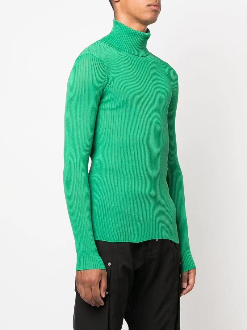 rib-knit roll neck sweater 3
