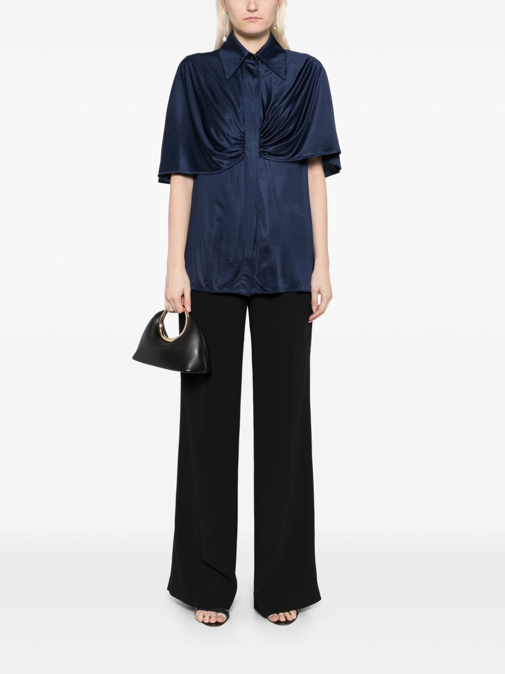 glossy jersey shirt - 2
