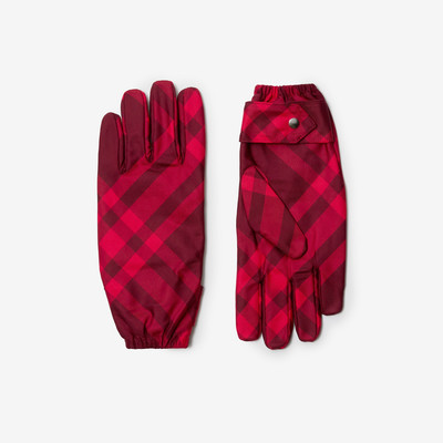 Burberry Check Nylon Gloves outlook