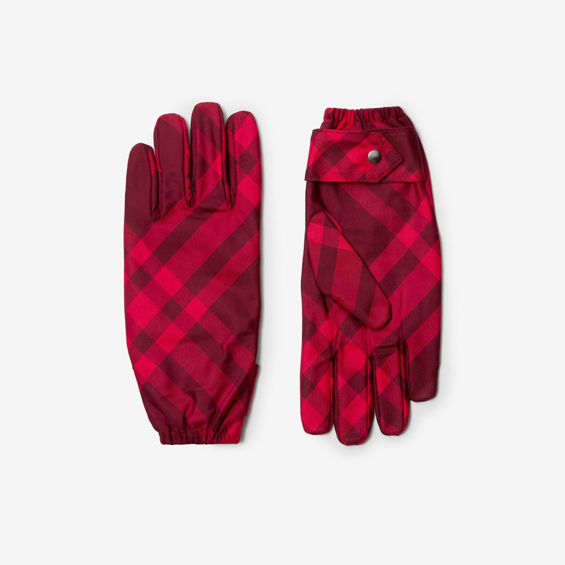 Burberry Check Nylon Gloves outlook