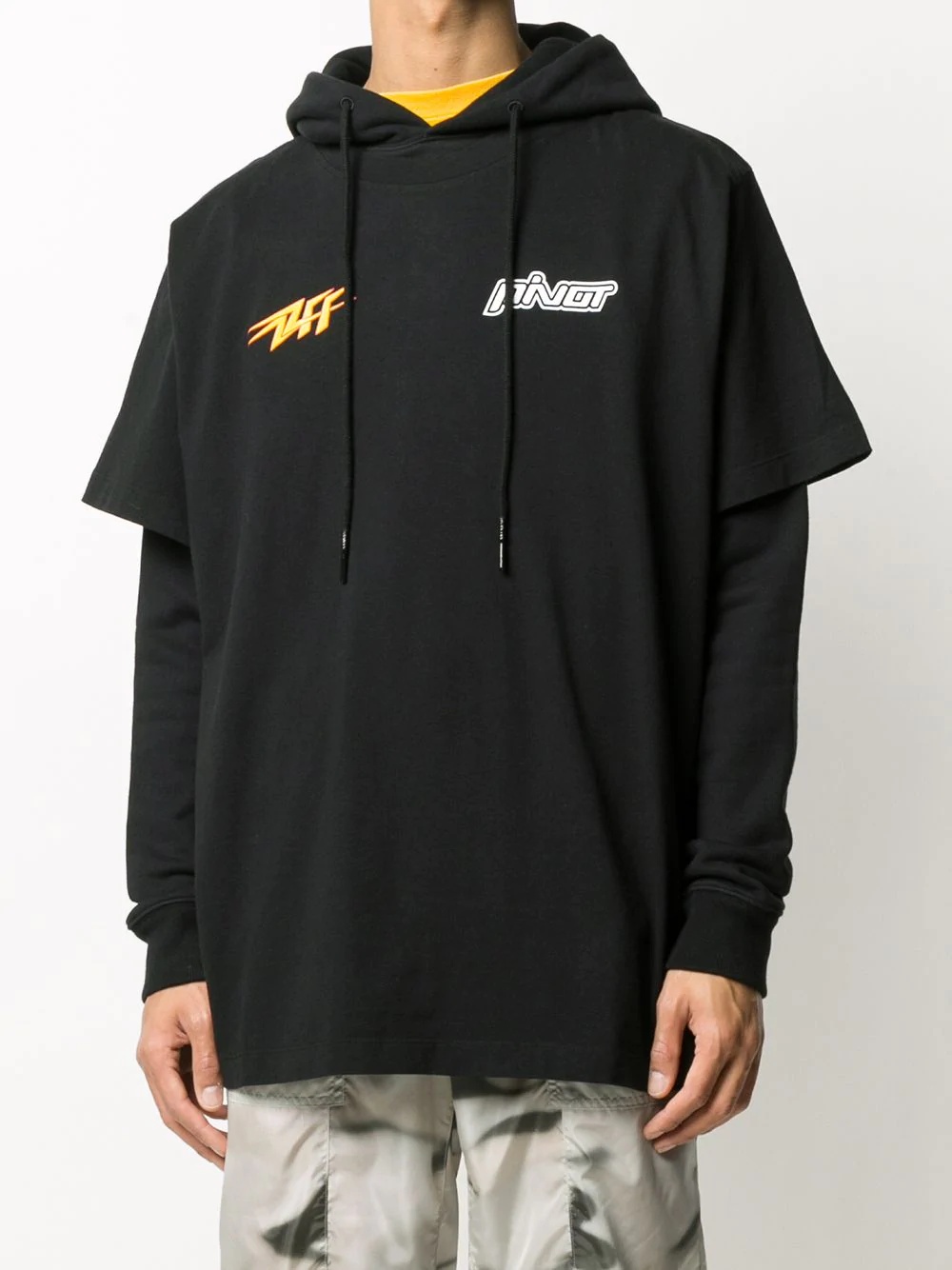 Thunder Popover layered hoodie - 3