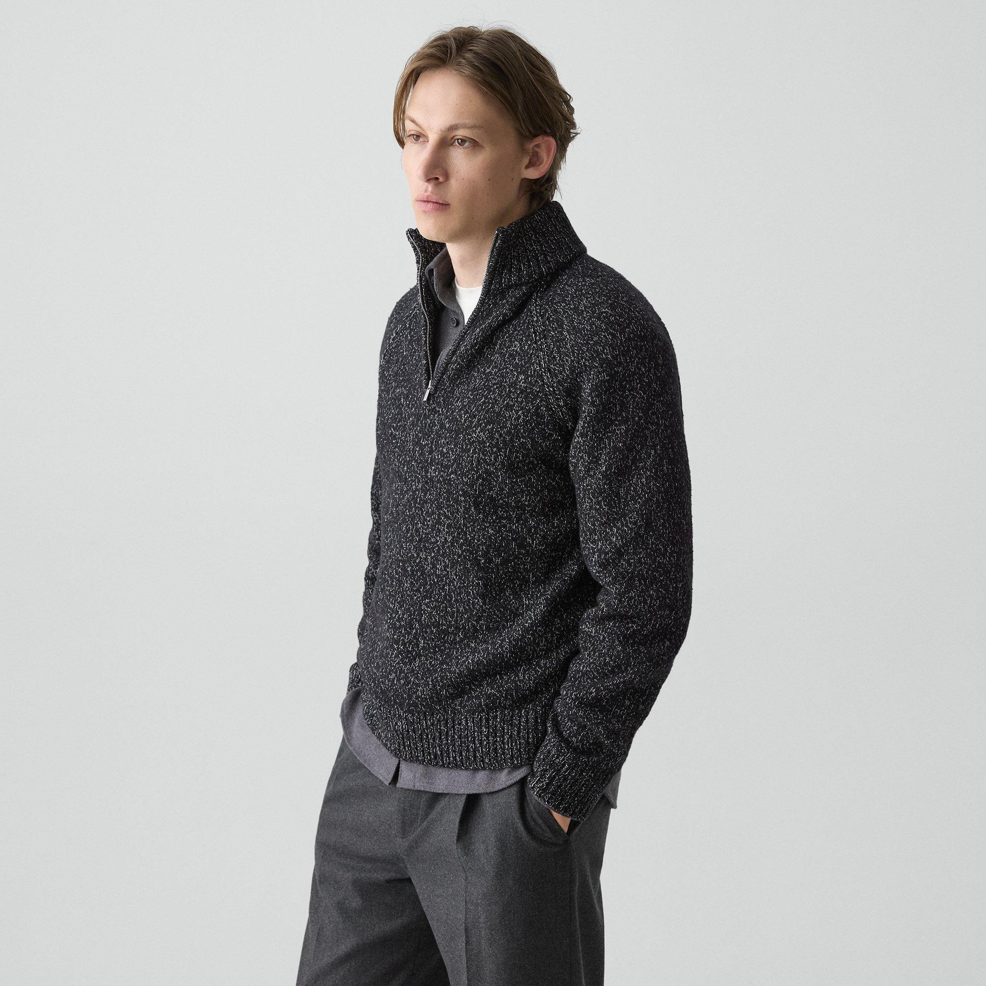 Quarter-Zip Sweater in Wool-Blend Twist - 3