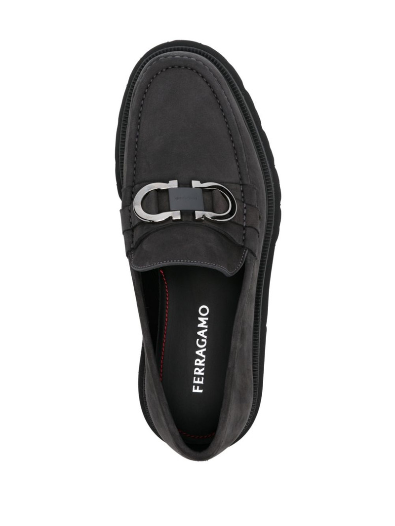 Gancini-plaque loafers 4