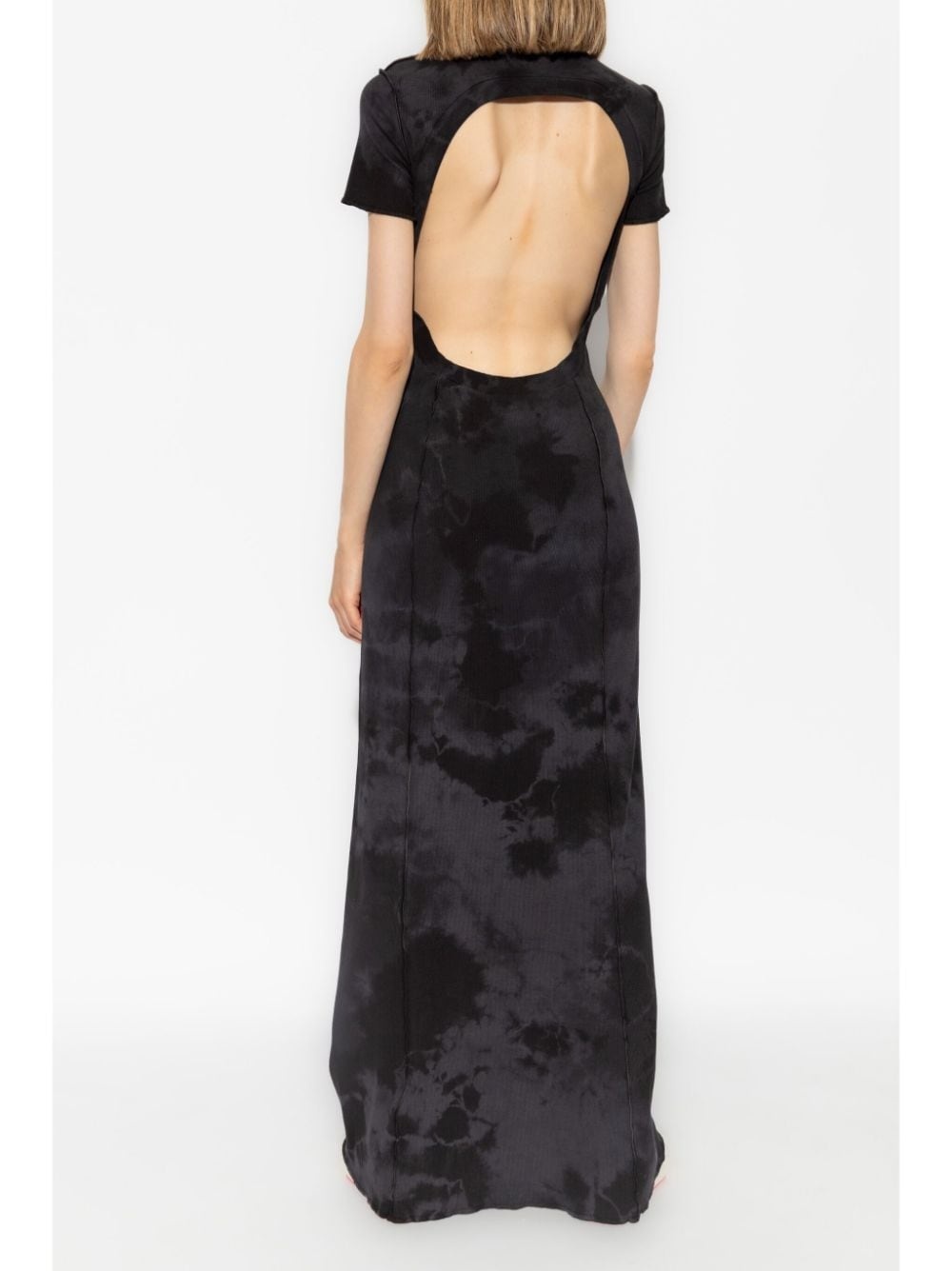 logo-embroidered maxi dress - 4