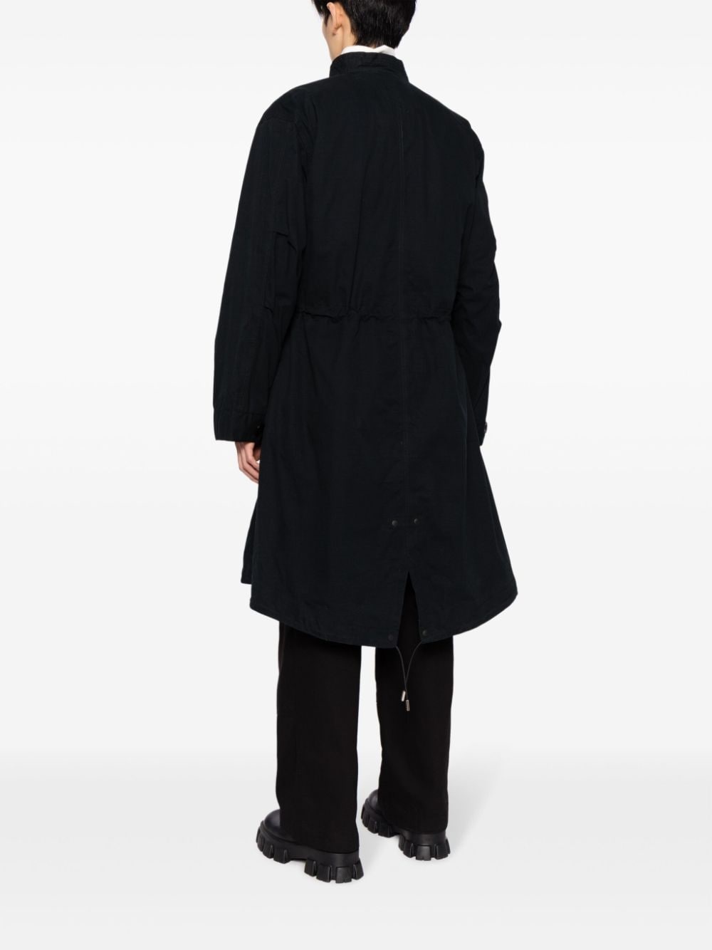 zip-up long-sleeve coat - 4