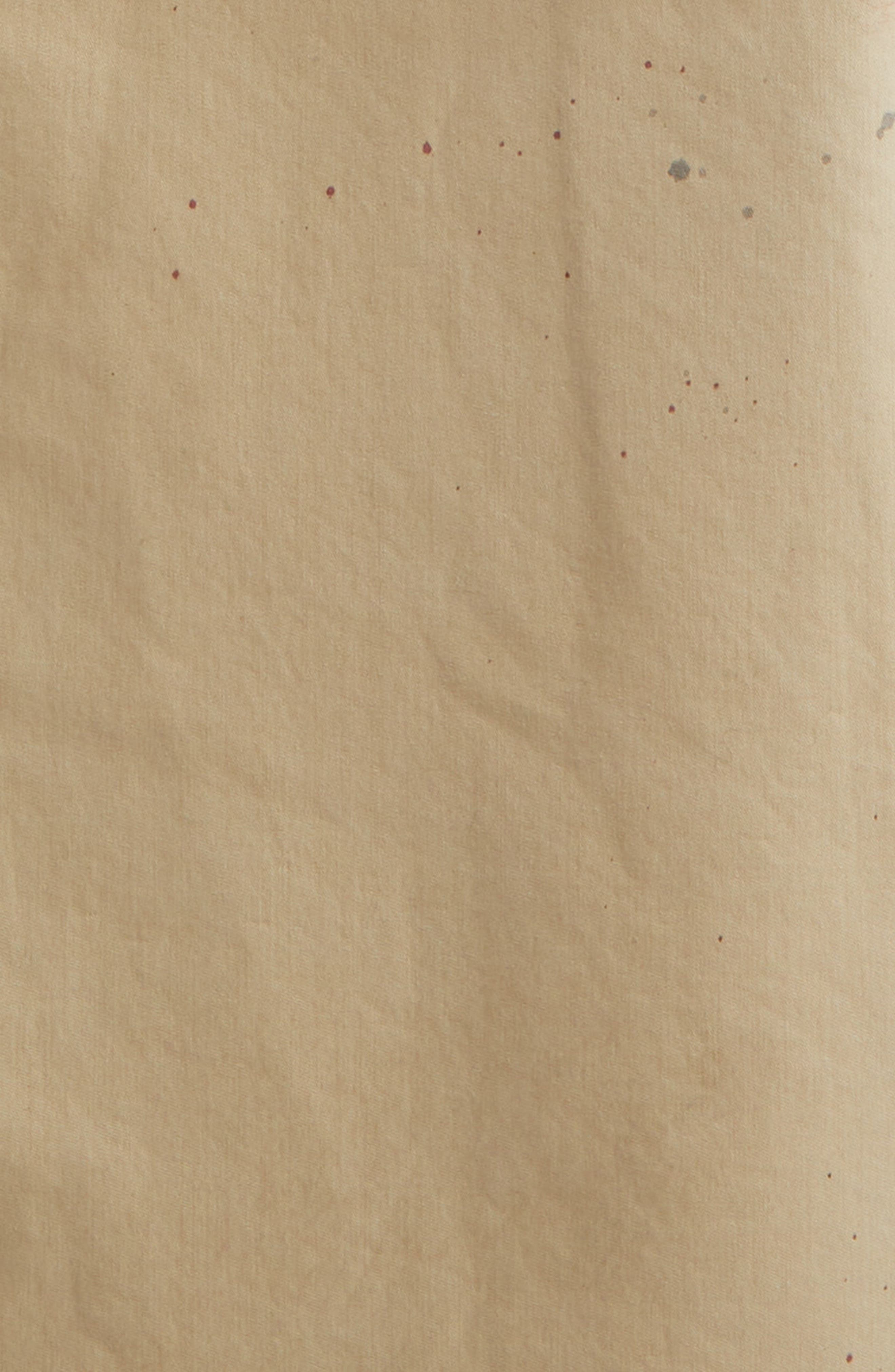 MM6 Maison Margiela Paint Splatter Belted Gabardine Vest in Beige at Nordstrom - 6