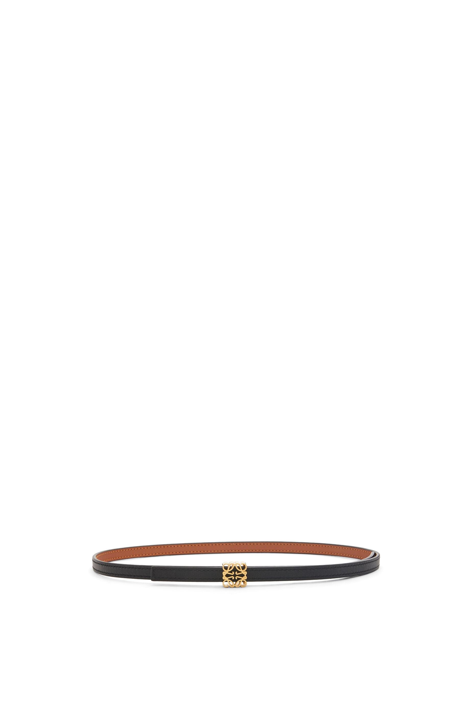 Reversible Anagram cube belt in smooth calfskin - 2