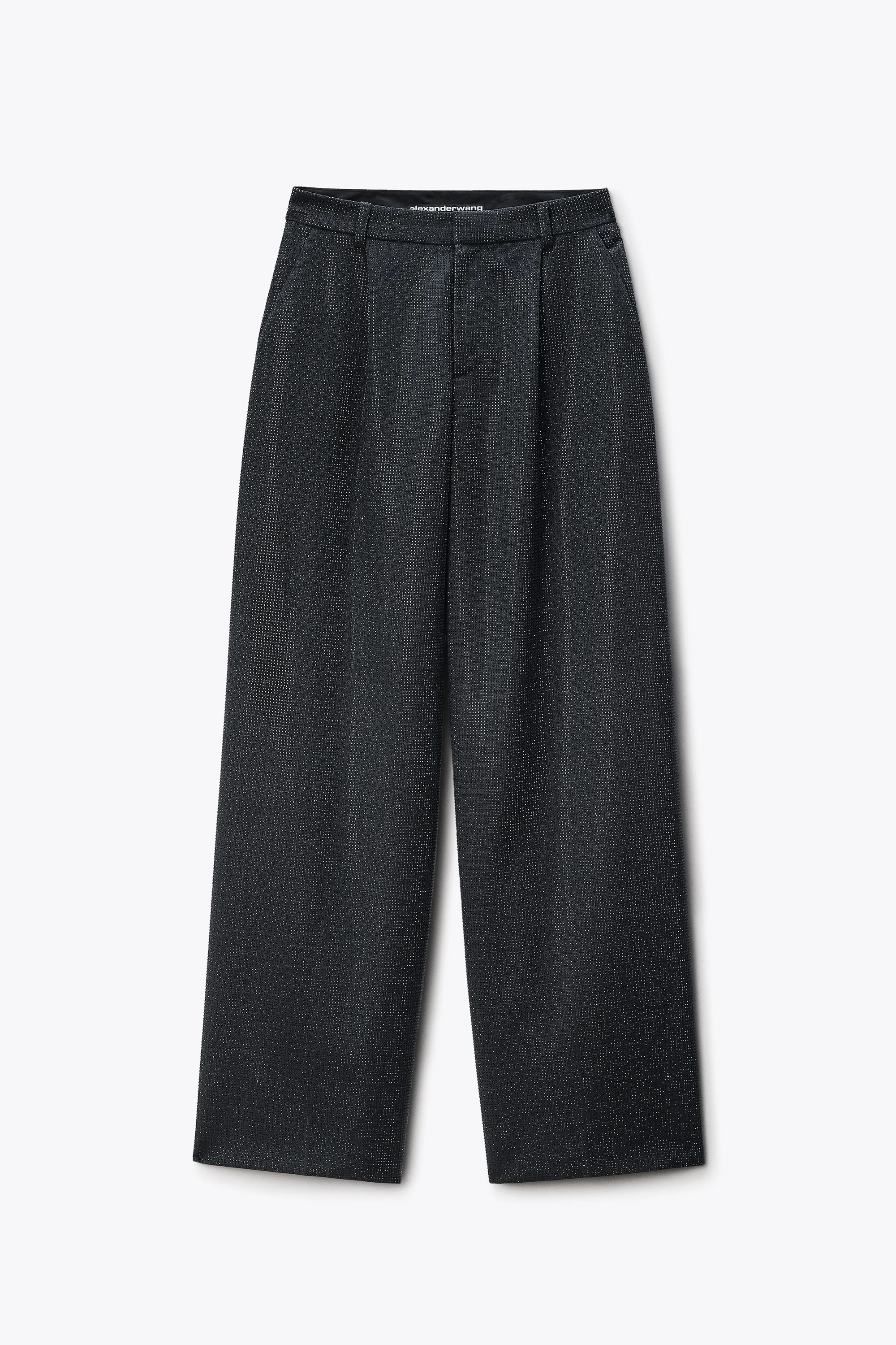 Crystal Hotfix Wool Mohair Tailored Pant - 1