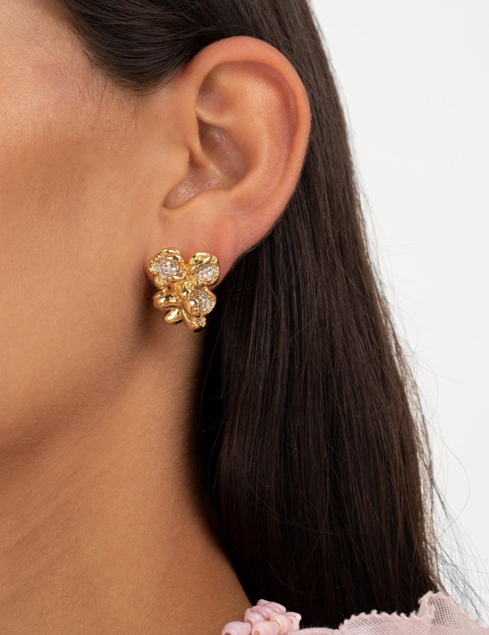 POPCORN PAVE EARRINGS - 2
