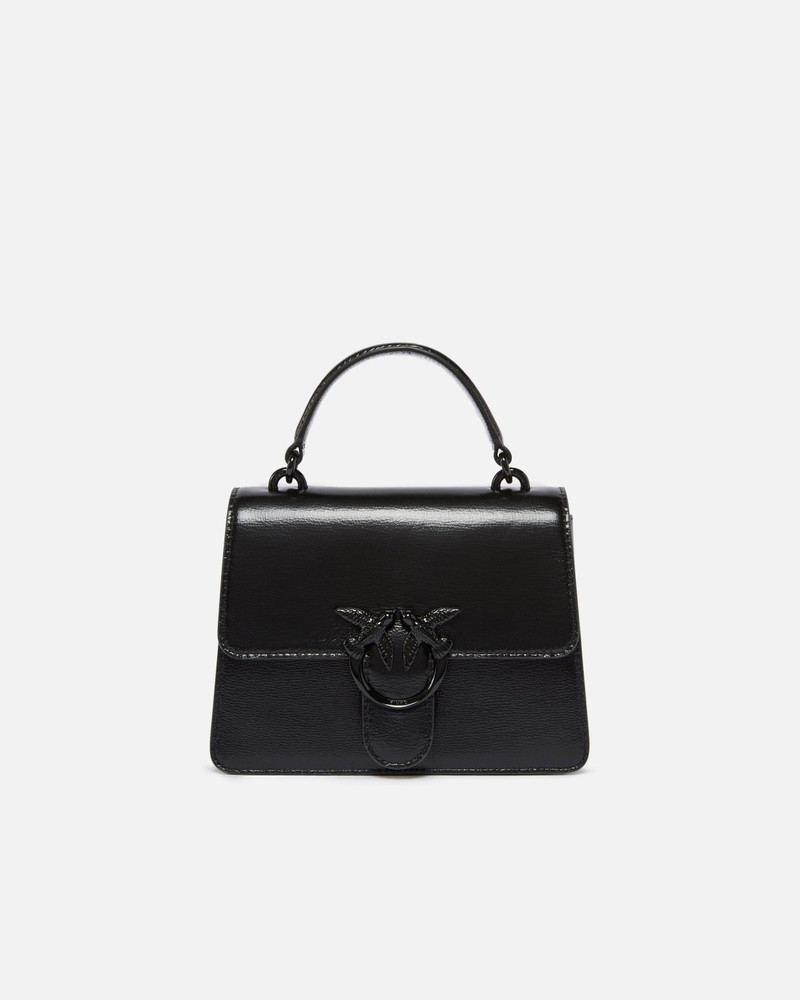 MINI LOVE BAG ONE TOP HANDLE LIGHT SMALL HANDBAG IN SHINY LEATHER 1