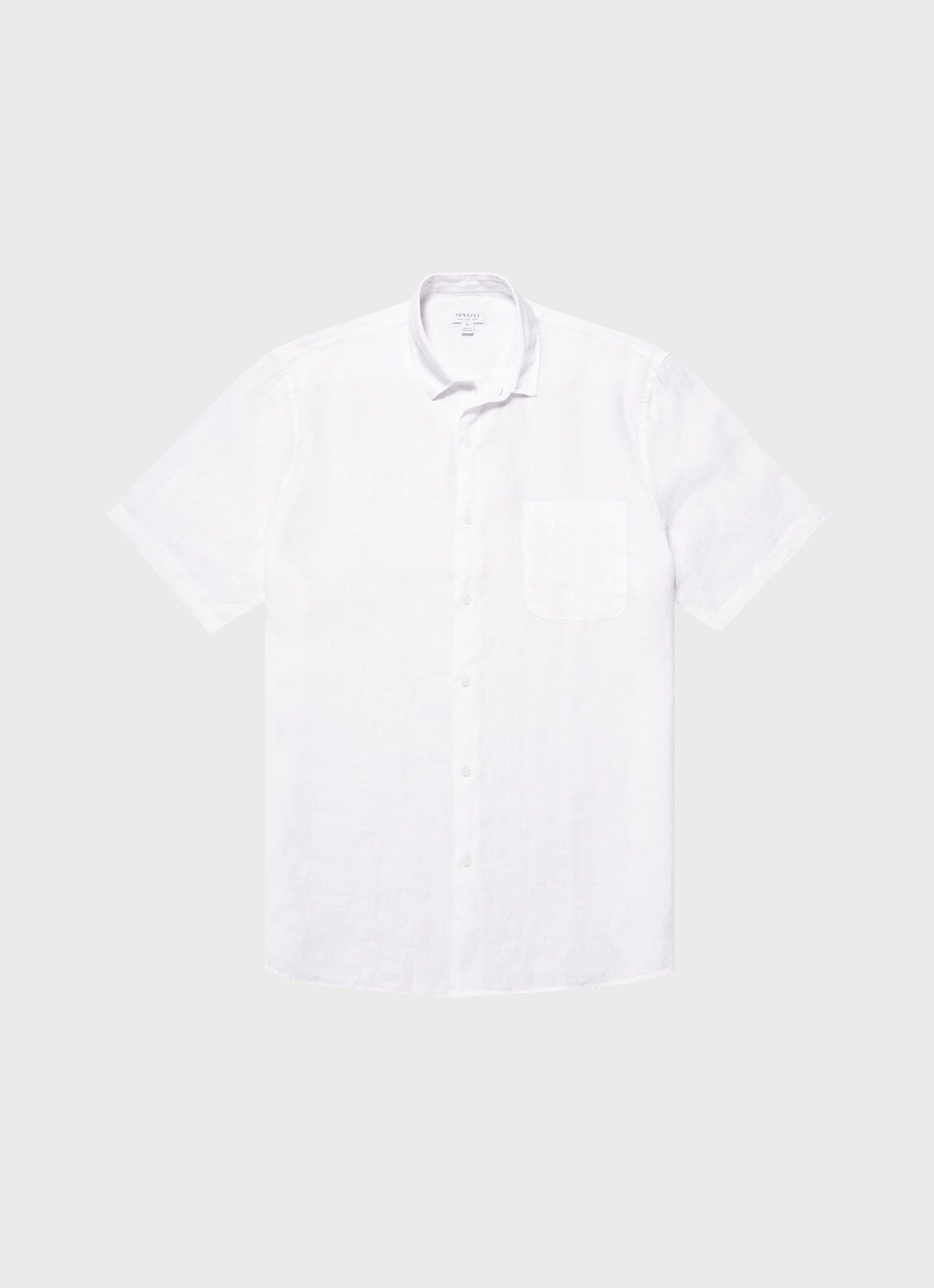 Short Sleeve Linen Shirt - 1