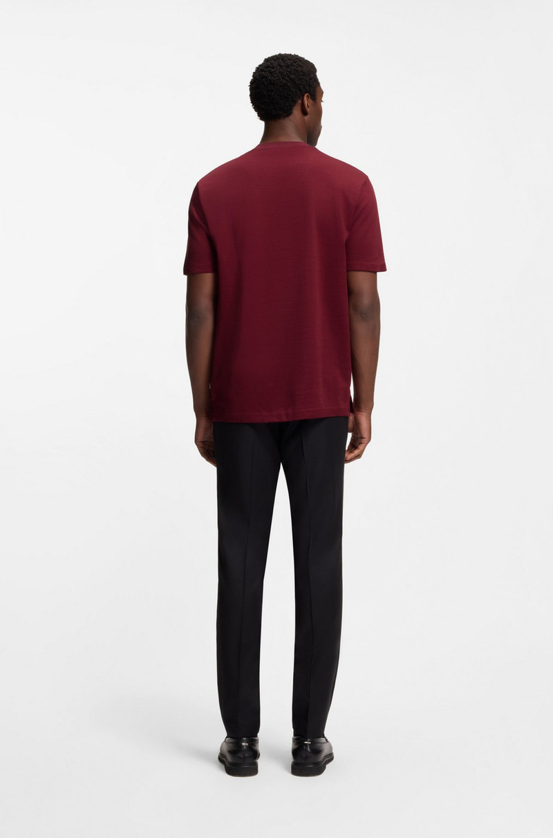MERCERIZED-COTTON T-SHIRT WITH MICRO PATTERN 5