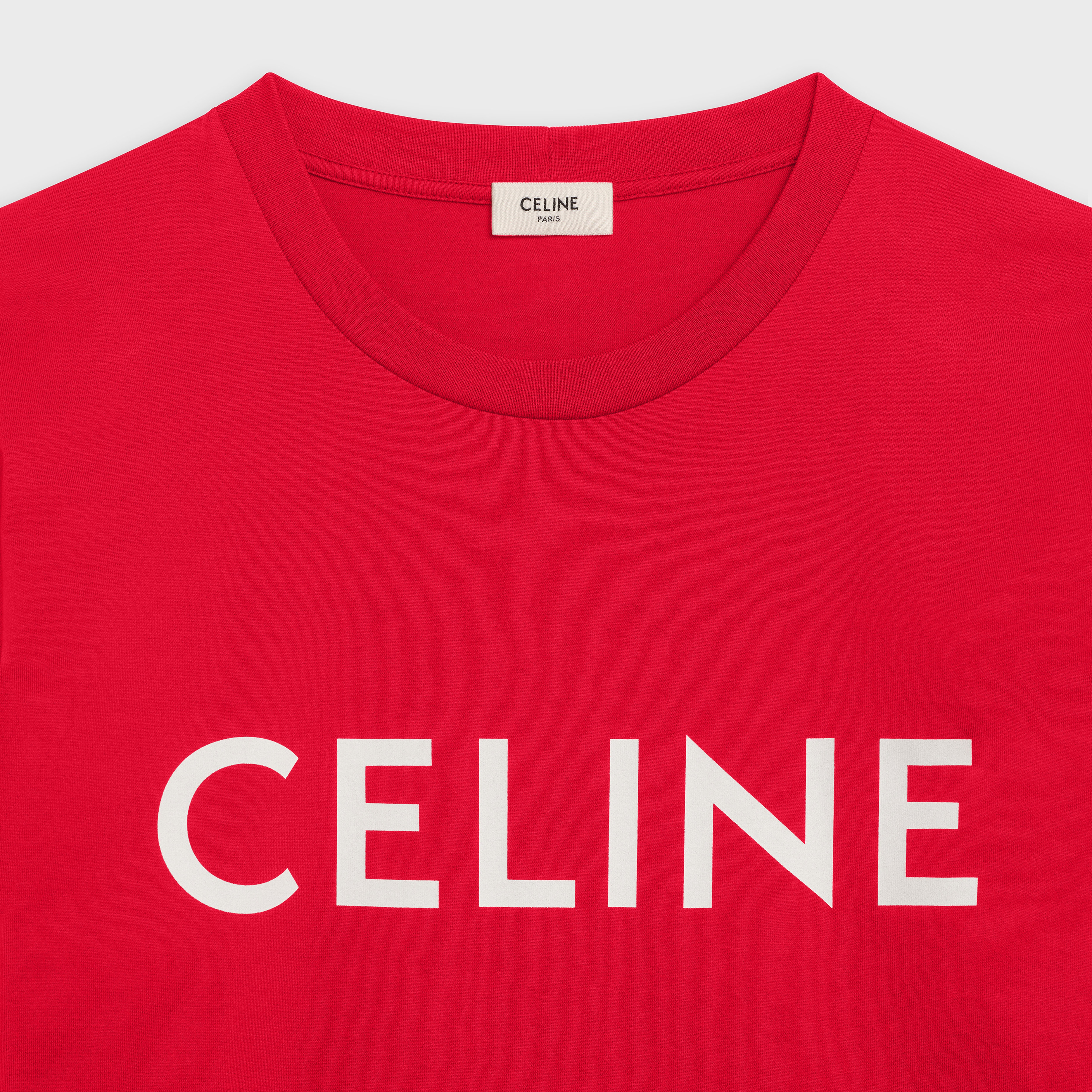 CELINE LOOSE T-SHIRT IN COTTON JERSEY - 3