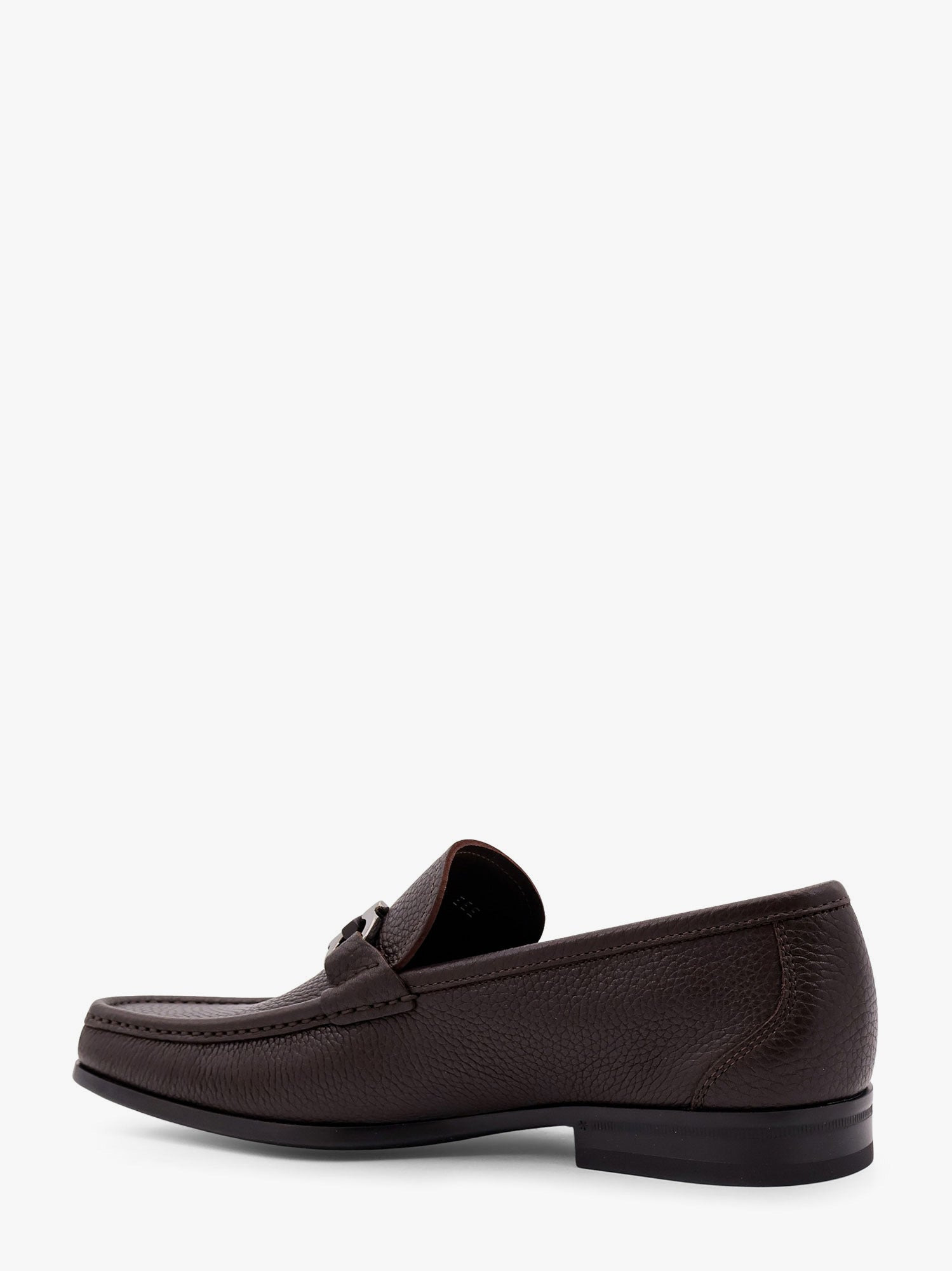 Ferragamo Men Grandioso Leather Loafer With Gancini Detail - 3