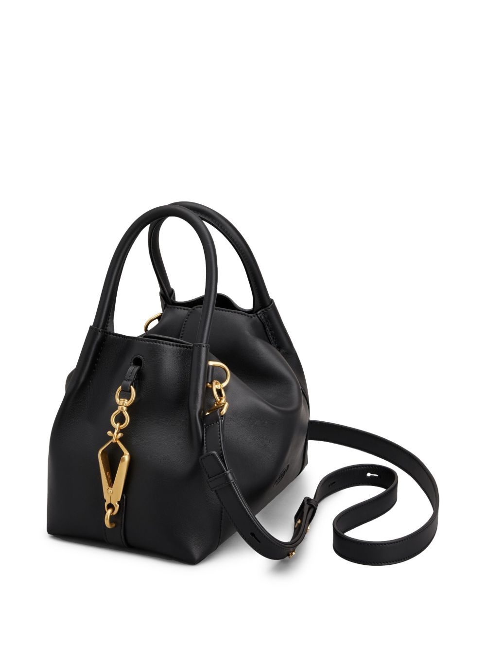 logo-stamp leather tote bag - 5