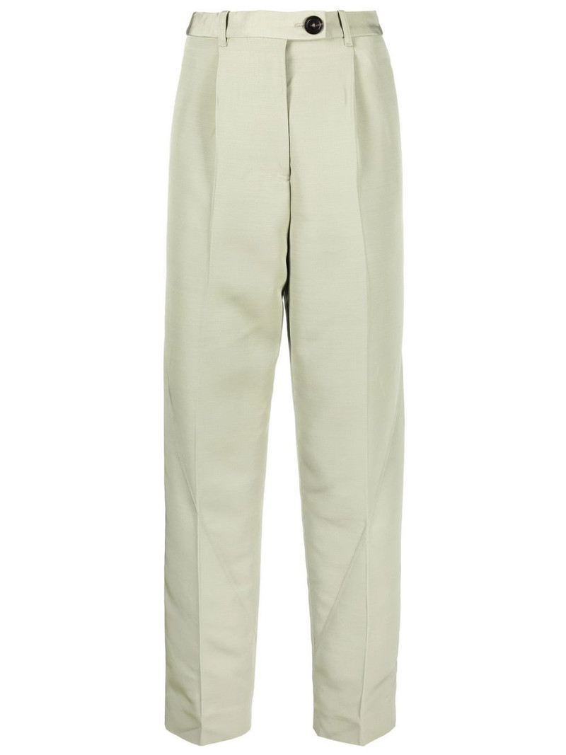high-waisted straight-leg trousers 1
