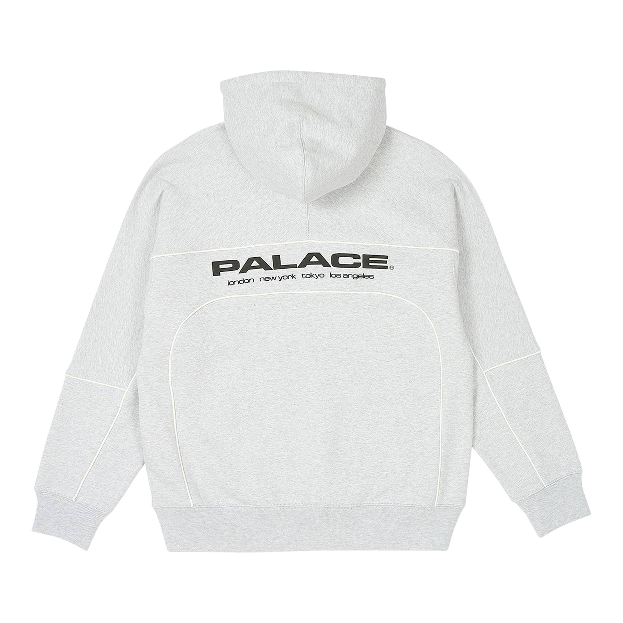 Palace Track Hood 'Grey Marl' - 2