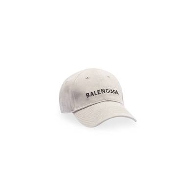 BALENCIAGA Logo Cap in Lead/black outlook