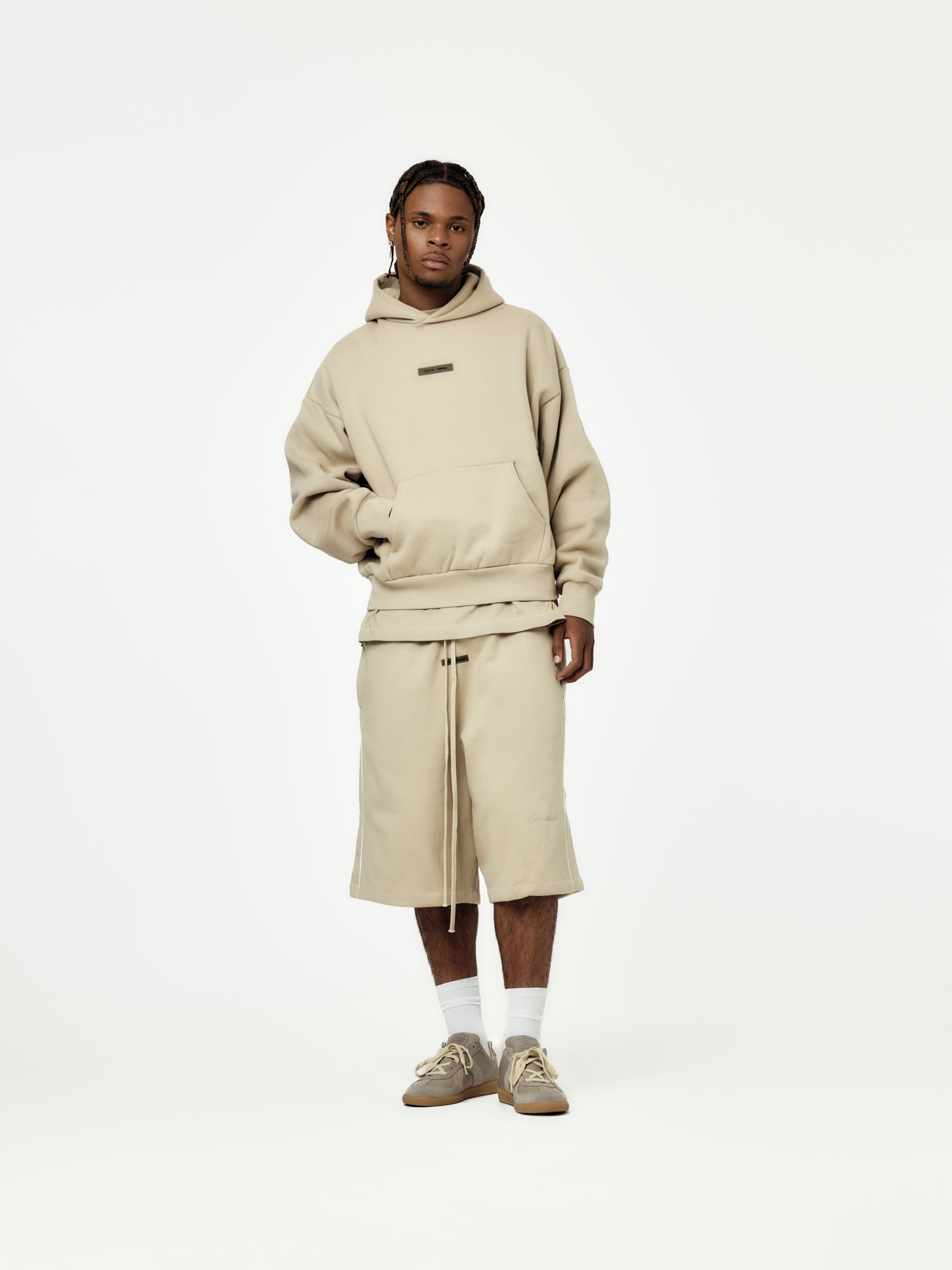 CLASSIC FIT FLEECE HOODIE (TIMBER) - 4