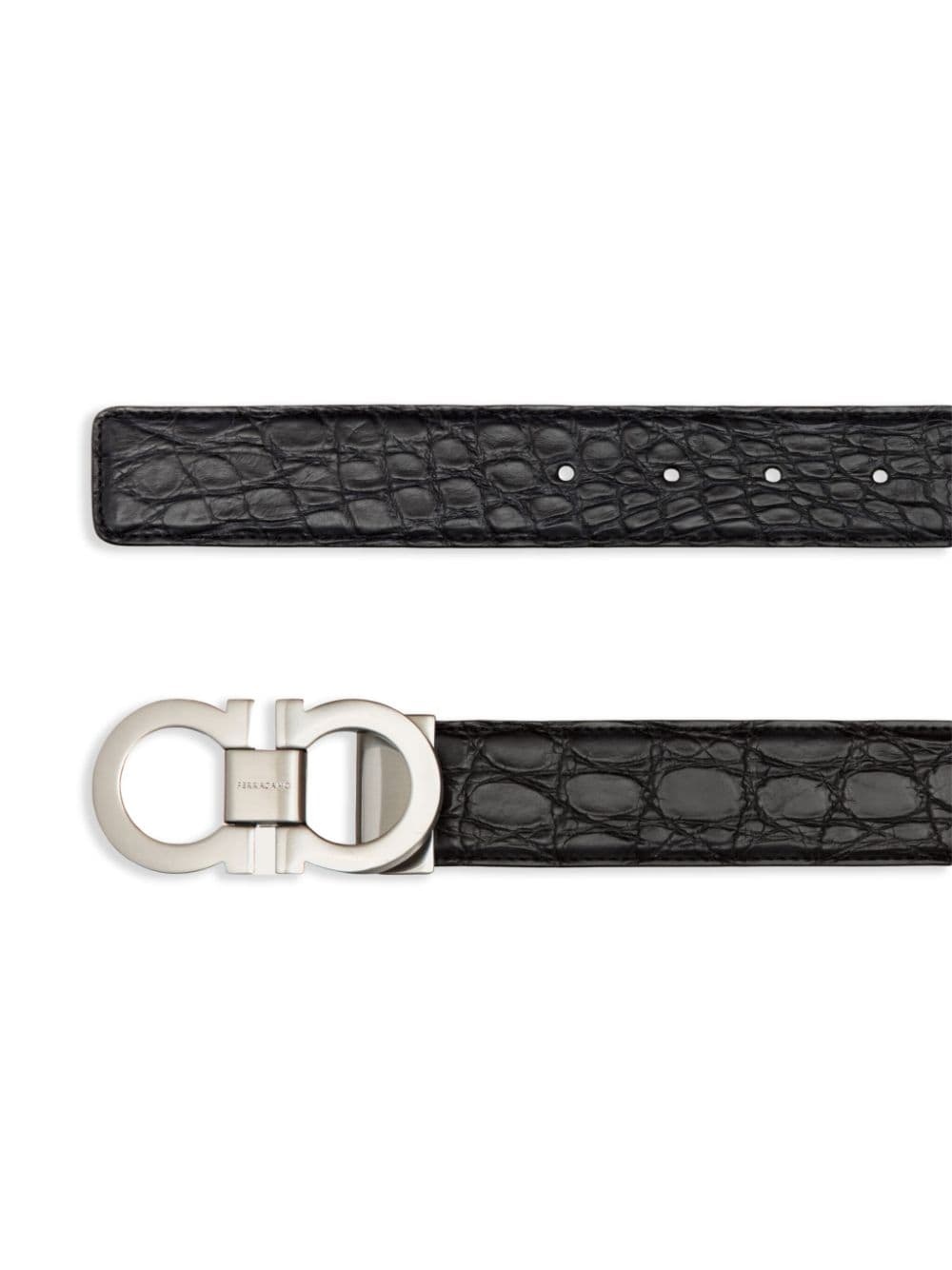 adjustable Gancini-buckle belt - 2