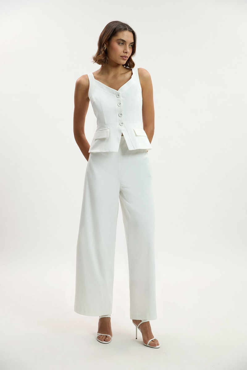 Tailored Tux Wide Leg Jumpsuit 1