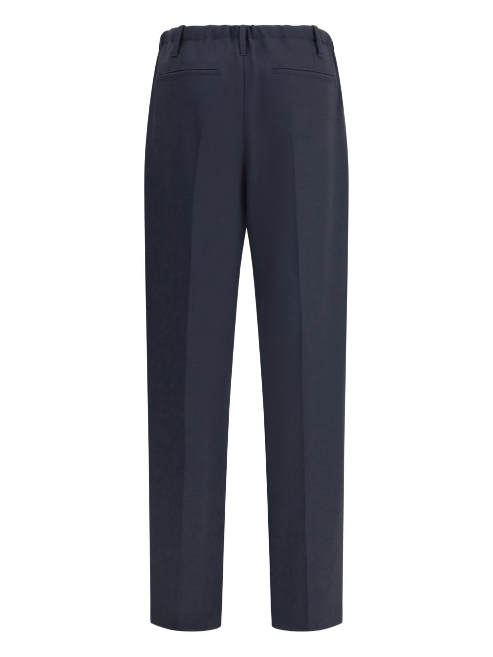 elastic-waistband pleated trousers - 2