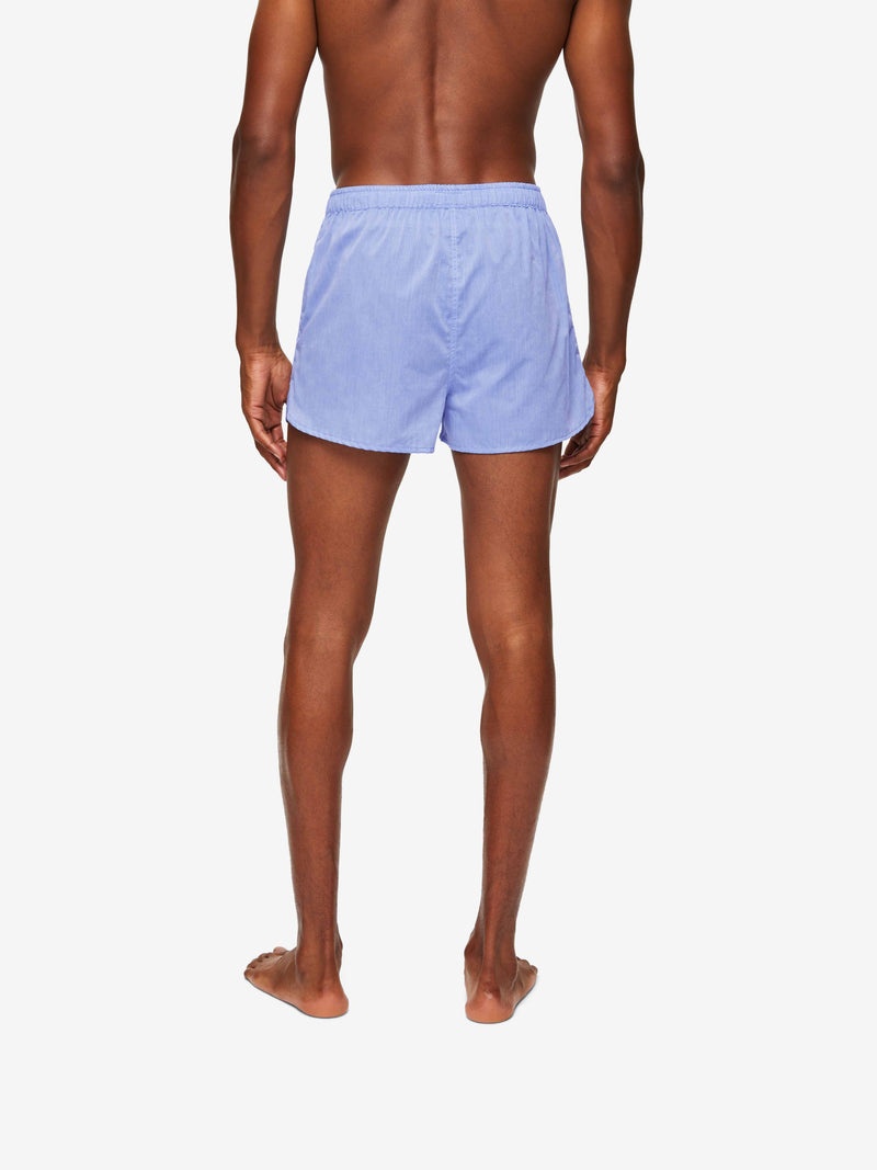 Men's Modern Fit Boxers Amalfi Cotton Batiste Blue - 6