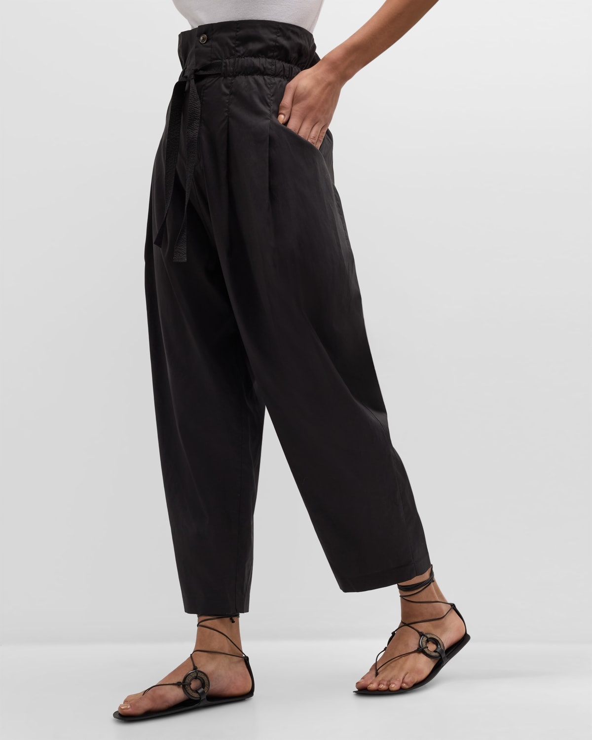 Casimir Pleated Cropped Trousers - 7