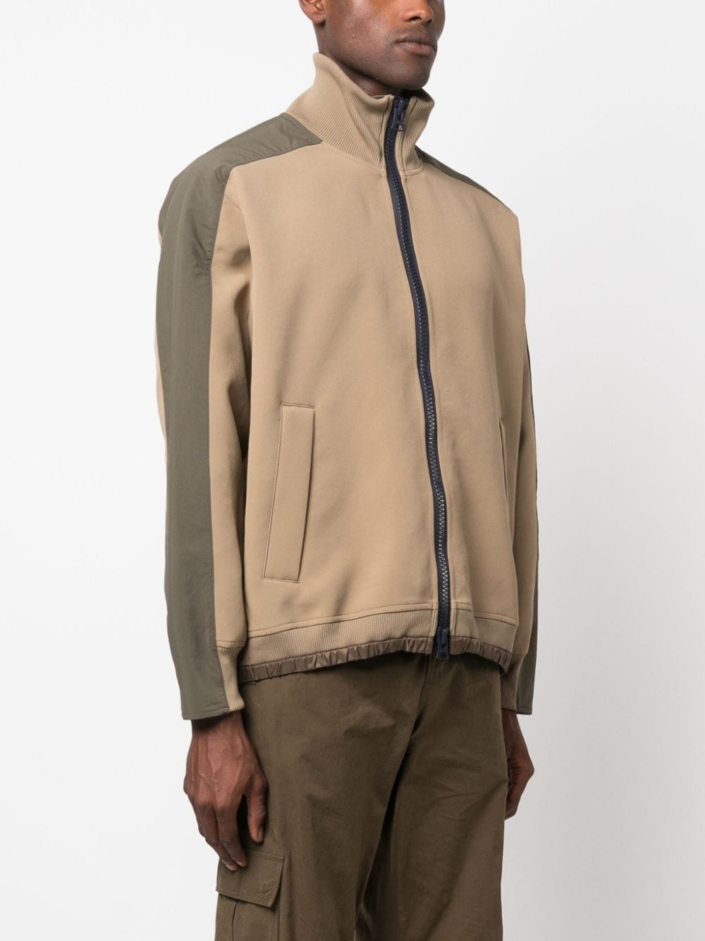 high-neck zip-up jacket - 3