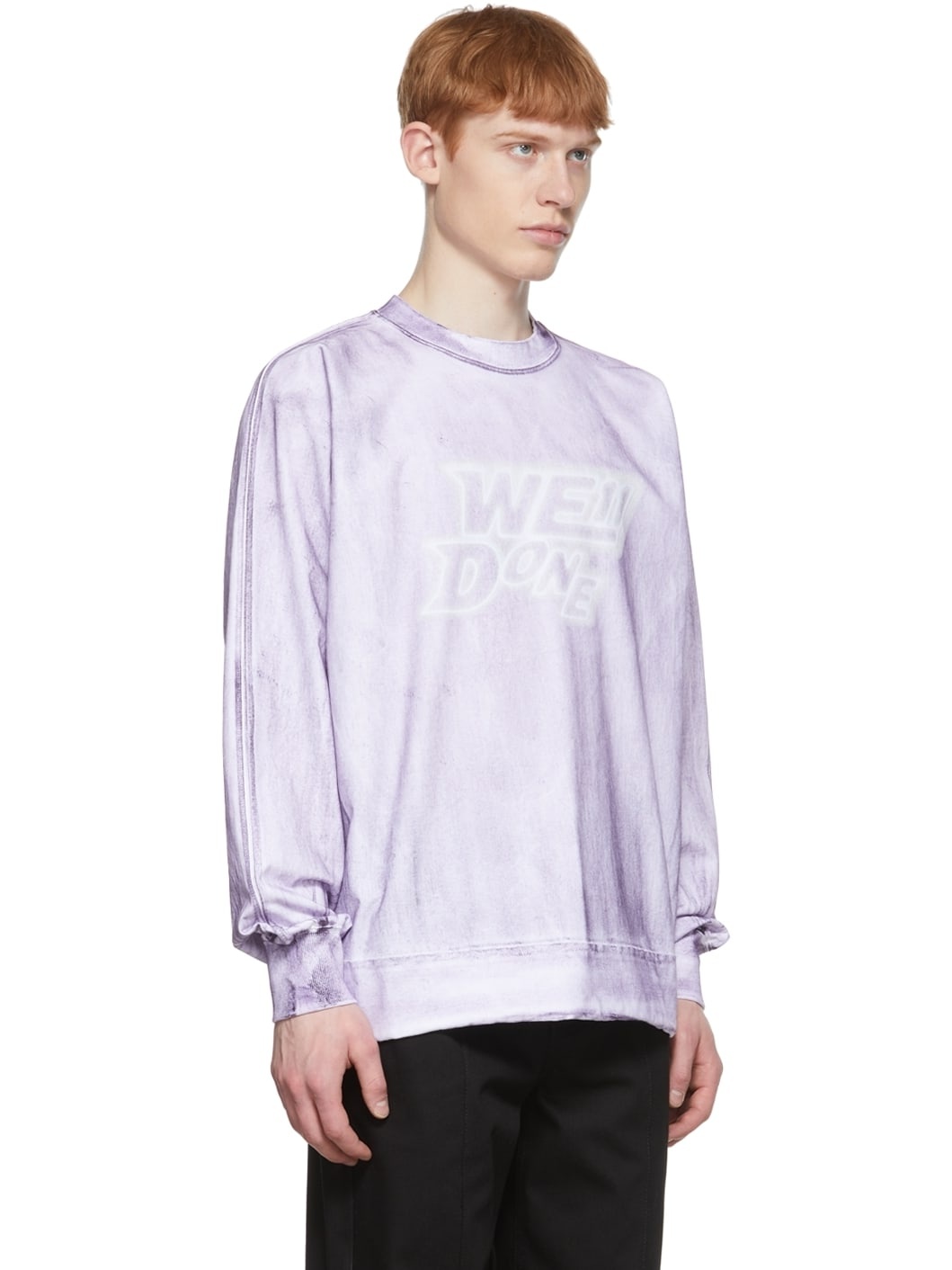 Purple Cotton Long Sleeve T-Shirt - 2