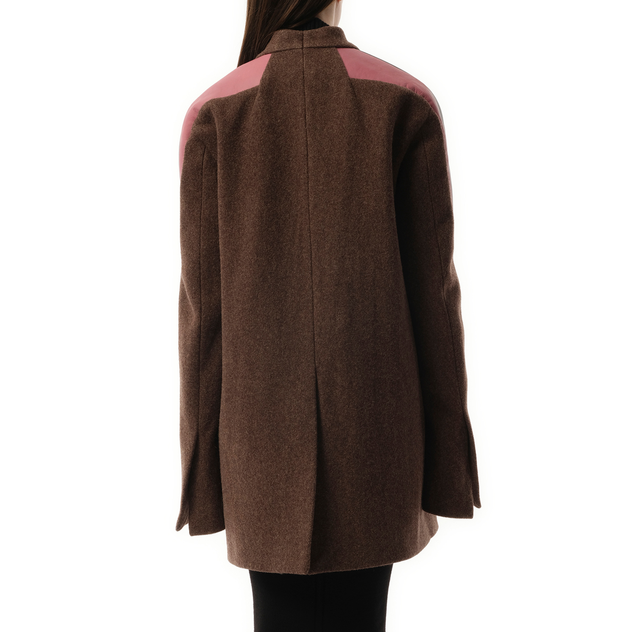 Officer Jacket in Brown/Black/Thulian - 6