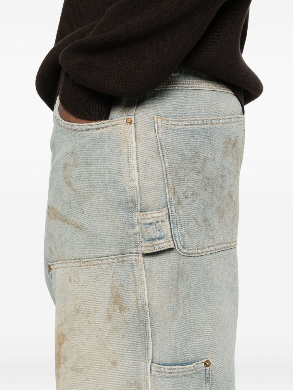 Destroyed denim cotton jeans - 5