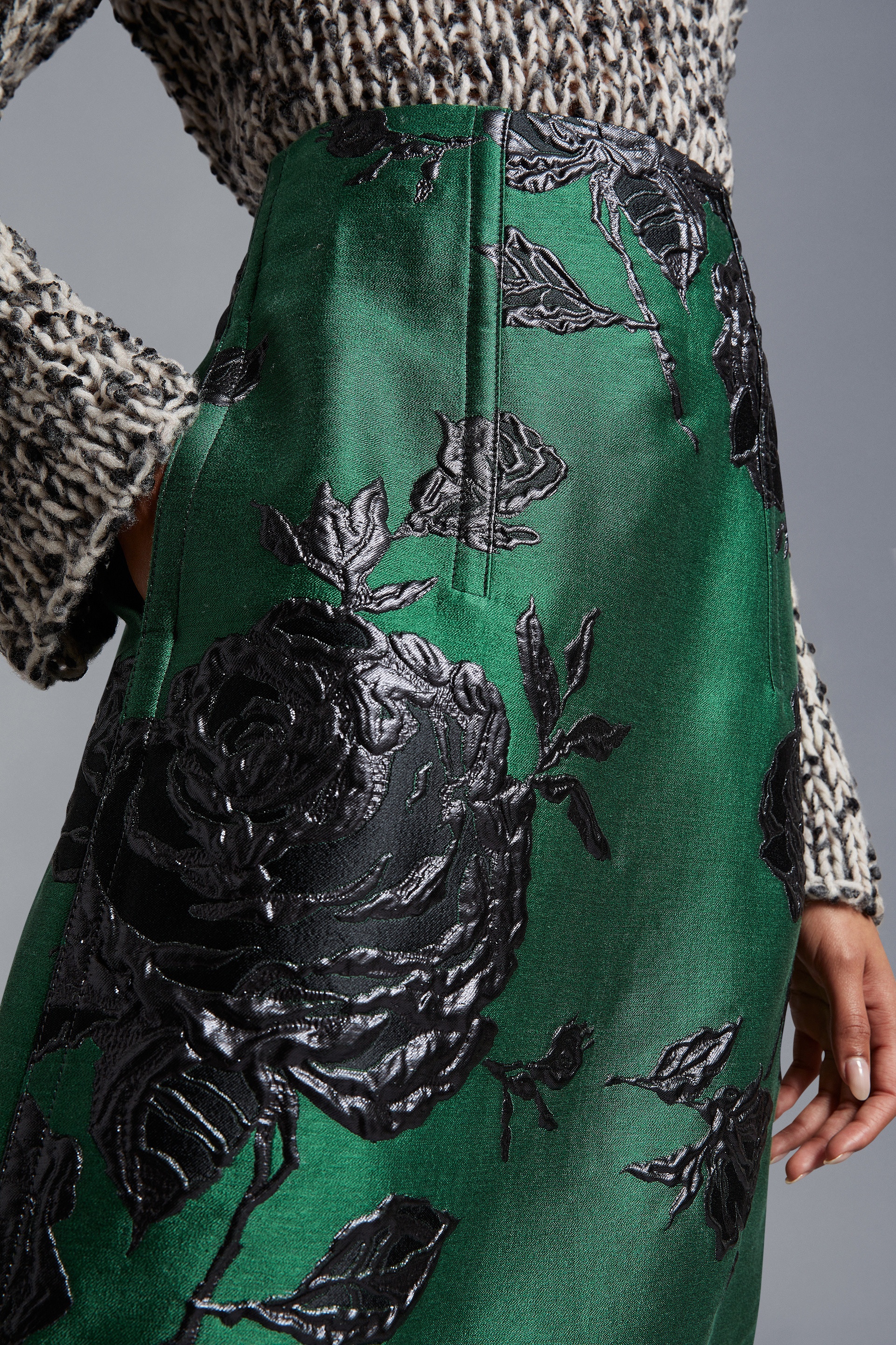 Jacquard Midi Skirt - 4