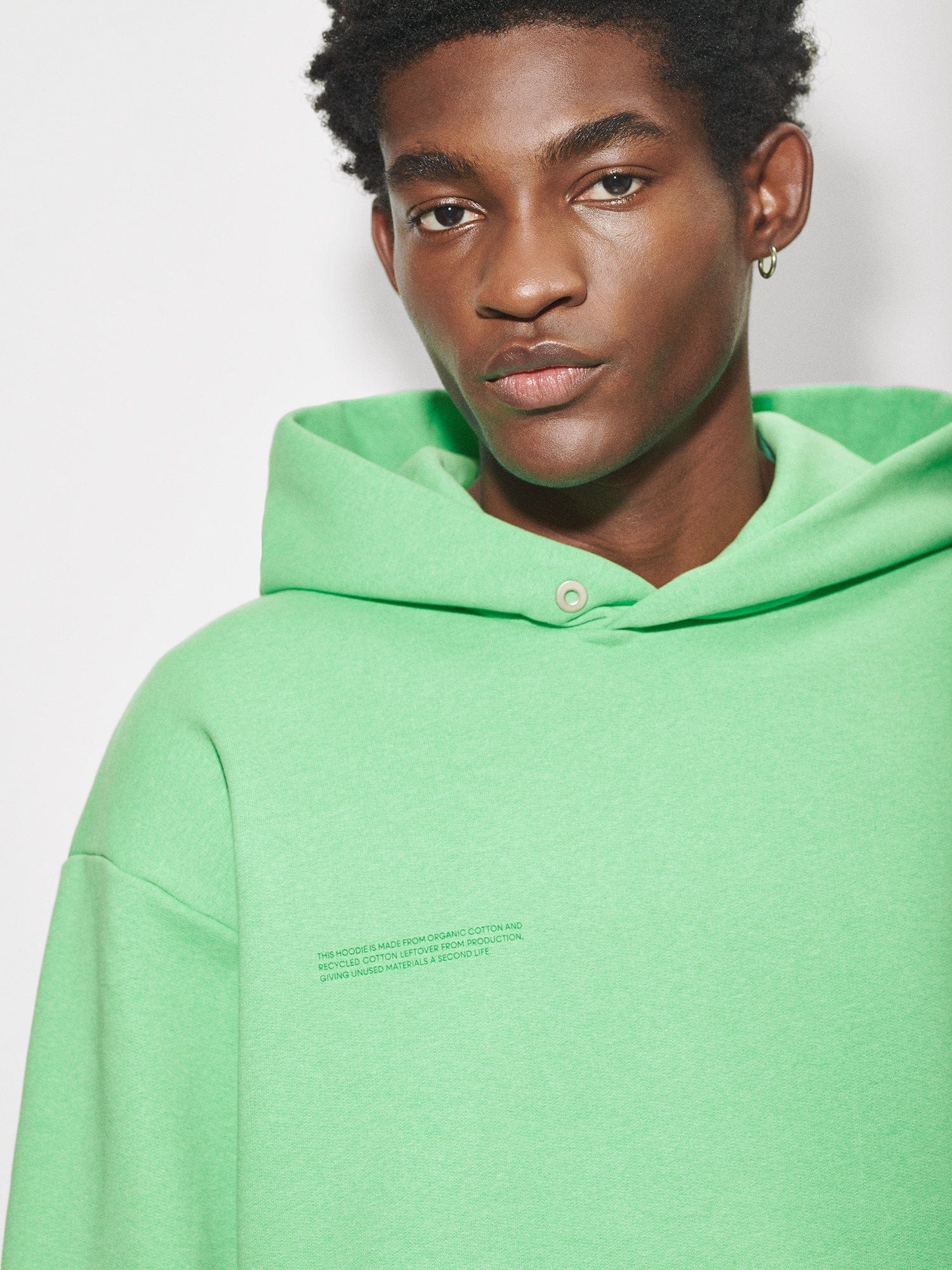Mens Reclaimed Cotton Hoodie - Reclaim Jade - 3